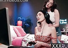 Hawt large booty lesbian babes Casey Calvert and hawt chick enjoyed cunt licking and fingering