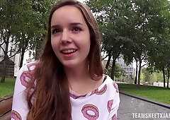 Pretty nice hard doggy style fuck session with a brunette Princess Maude