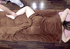 Finger-tickling, masked