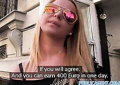 PublicAgent Hawt golden-haired screw a fake modelling agent for money