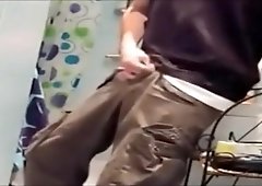 Horny Bathroom Wank