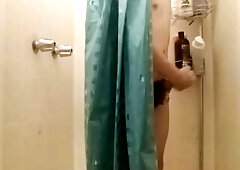 Self Hand job in the shower