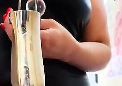 Can’t await to put this in my twat and stretch me open!