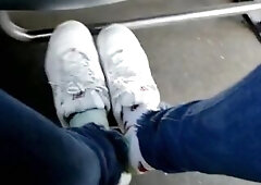 Take off Shoes in bus