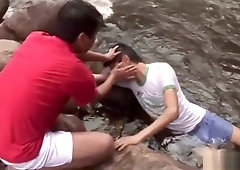 Amateur latin blowing