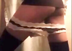 Sexy Femboy Twink Teasing in Lace Panties 6