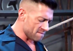 Policeman wants to have fun in a guy asshole