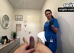He Gets Caught Jerking During Massage