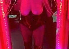 Dirty Blonde Mommy Big Boobs Smokes Masturbate