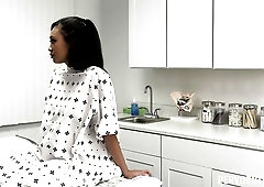 Lusty aesthetic hottie Madi Laine shows off her skills for a doctor