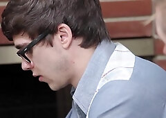 DrillMyHole: Twink boy licking big dick at the wedding