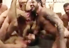 Rocco Steele and Drew Sebastian in gang homosexual sesh