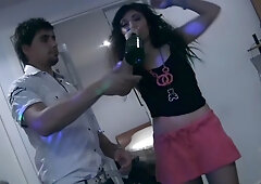 female students 18+ at the party fuck hard in the butt and face hole