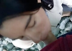 Mamada en publico en el Glaciar Hielo Azul