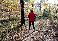 When biking in the forest I often get lascivious and have to void urine and masturbate to relax