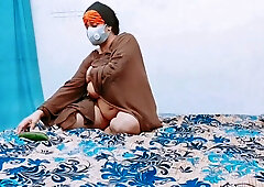 Big Tits Indian Muslim Girl Maturbation With Big Cucumber