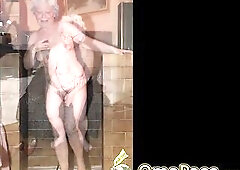 Grannies doing unordinary things being overly raunchy and slutty on camera