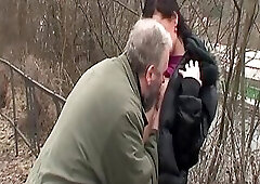 Girl Picked Up On The Street Fucks Older Guy