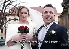 Hunt4k. lovely teen bride gets banged for money in front of her groom