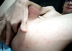 Twink gamer joystick anal