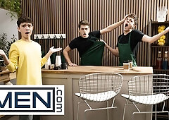 Men - Sam Ledger Wants A Coffee But Ends Up Taking Joey Millss Cock In His Mouth