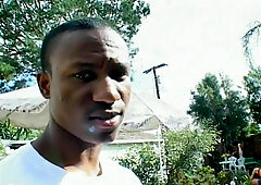 Brunette whore pounded by black cock