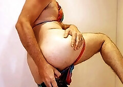 Basically sits on Extreme Dildo