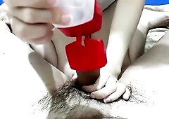 (POV)Assist u hand job quickly to expel the accumulated white fluid in your body