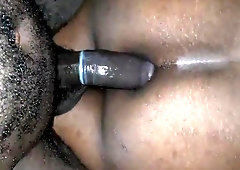 Black she-male likes her enormous arse worked while I observe "Alien Earth"