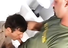 Cop fucks army guy