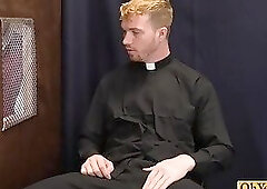Mature priest absolve teen by fucking his hole bareback