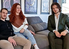 Rough Anal and Creampie with Big Ass Redhead mom - Anal Audition To Become A Porn Actress