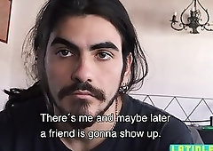 Hot straight latino gets drilled by twink in the ass