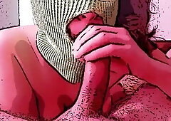 Best friends with big tits getting milky and intimate