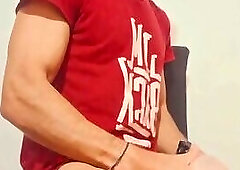 Big-Dicked Fit Guy’s Intense Solo Session with Pulsating Cumshot inside