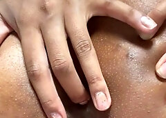 Hot Latina Flashing Her Tight Ass Up Close