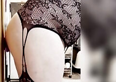 Trying out my fresh rainbow sex tool boyfriend