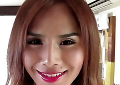 Sucking the shemale then bunghole fucking her sweet pleasure hole