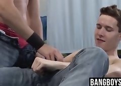 He loves watching his eyes while he is fucking him hard