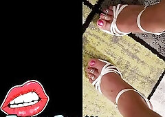 Crossdresser, sissy, gurl, femboi, sex-toy, cam, solo, squat, golden-haired, fit, fitness, wicked, hot, doxy, lewd, body, Jessie Ebony teasing in fron