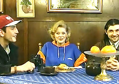 German mature beauty surrenders to wild, vintage passionate heat