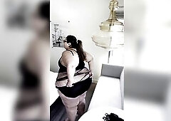 I'm Chunky Paradise, and I'm indulging in a luxurious getaway at a fancy San Francisco hotel. But as I try to squeeze my rapidly growing bod