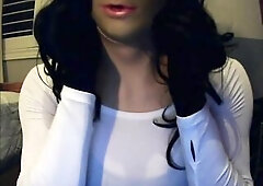 Love Cecile Pt1! No face and female masked hotty plays around with her body!