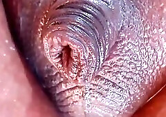 Horny blonde shemale with huge tits masturbate her big cock