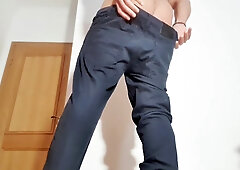 Which trousers should I wear for my gf getting exhilarated and deep-throat my boner?