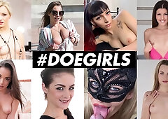 DoeGirls - Julia De Lucia Big Ass Romanian Babe Anal And Pussy Dildo Masturbation At Home: Porn