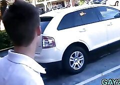 Fragile male slut endures cock