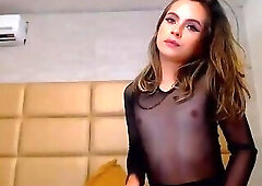 Amazing blonde teen shemale