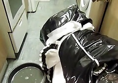 Masked sissy, rubber sissy