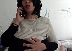 Pregnant French cuckold woman in a suburb in Marseille